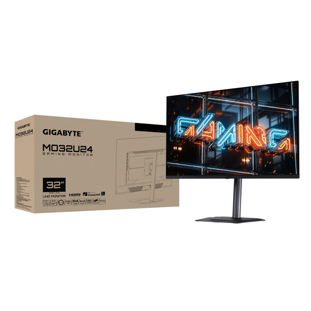 Gaming monitor GIGABYTE MO32U24 - 31.5" QD-OLED UHD(3840x2160), 240Hz, 0.03ms, G-Sync, FreeSync Premium Pro 