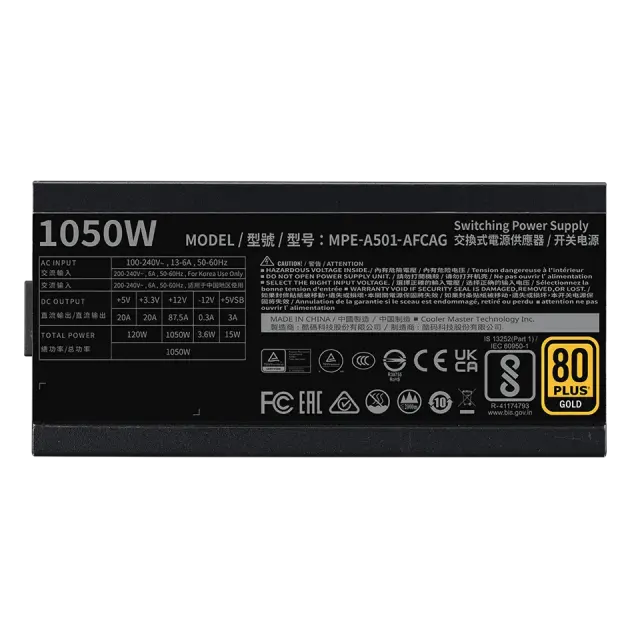 Power Supply Cooler Master MWE GOLD 1050W V2 ATX 3.1 