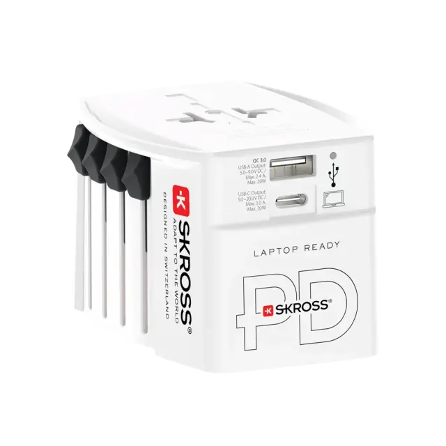 Skross universal adapter 220V, 30W, white 