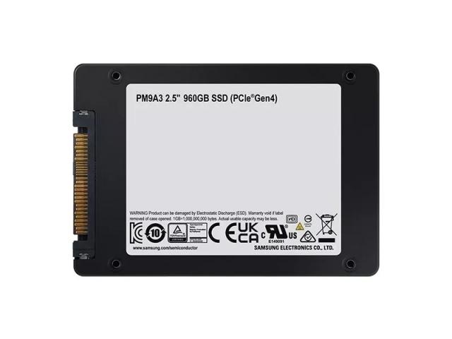 SSD SAMSUNG PM9A3, 2.5”, 960 GB, PCIe 4.0, MZQL2960HCJR 