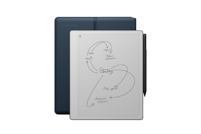 Tablet reMarkable Paper Pure 10.3” Paper Tablet Bundle with Marker Plus and Sleeve Folio - Ocean Blue 