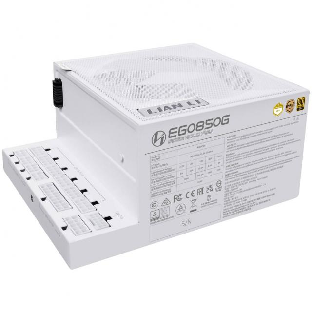 Захранващ блок Lian Li EDGE EGO850 White 850W 80+ Gold PCIe 5.1, ATX 3.1 