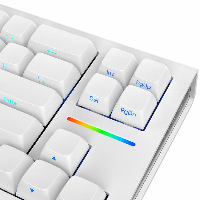 Gaming Mechanical Keyboard Nubi NK68HE White - Hall Effect 