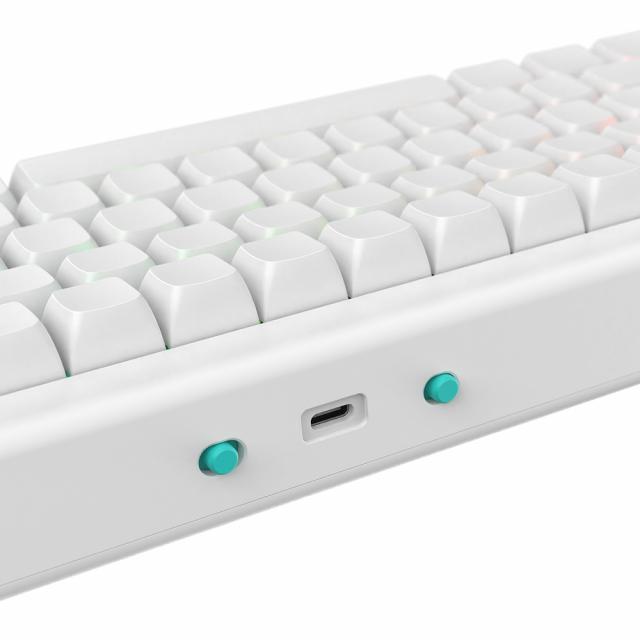 Gaming Mechanical Keyboard Nubi NK68HE White - Hall Effect 