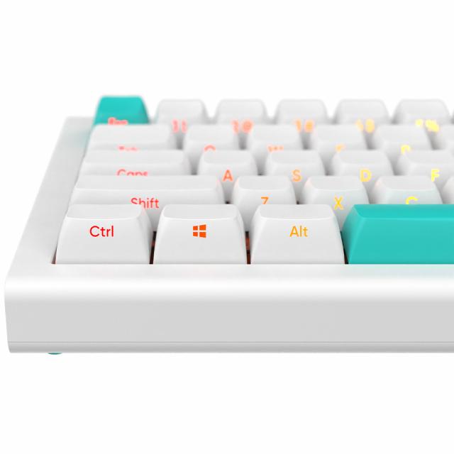 Gaming Wireless Mechanical Keyboard Nubi NK68 PRO - White 