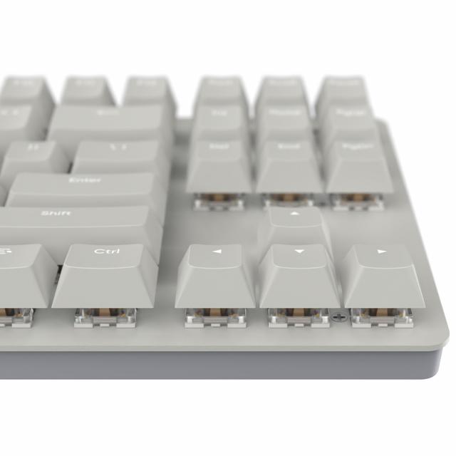 Gaming Mechanical Keyboard Nubi NK87 White TKL - G3MS Sapphire V2 Switches, ABS 
