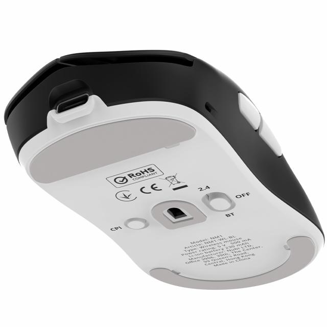 Геймърска безжична мишка NUBI NM1 39g - Black 