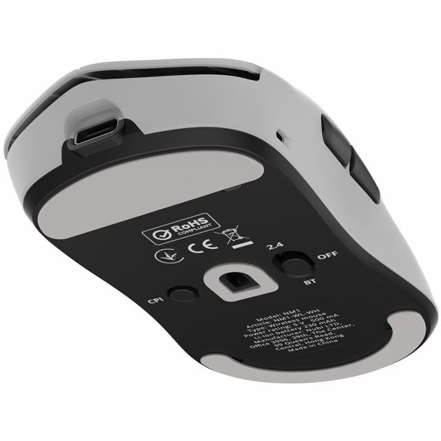 Геймърска безжична мишка NUBI NM1 39g - White 
