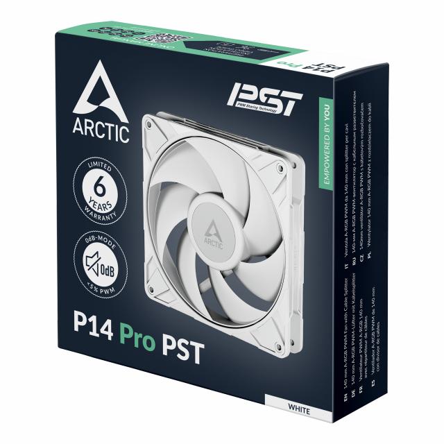 Fan ARCTIC P14 Pro PST White - 140mm PWM 