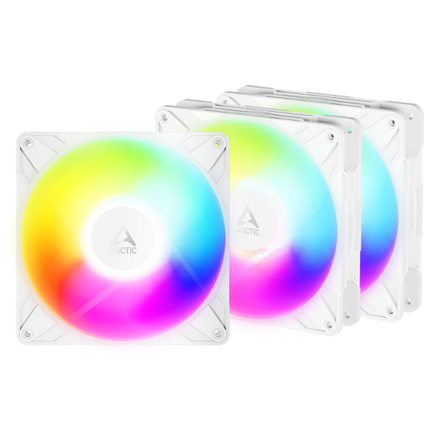 Комплект вентилатори 3-Pack ARCTIC P14 Pro Reverse A-RGB White 140mm PWM - ACFAN00328A 