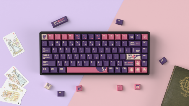 Капачки за механична клавиатура Keychron Cherry Profile Dye-Sub PBT Full Keycap Set - Lunar White 