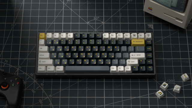 Капачки за механична клавиатура Keychron Cherry Profile Dye-Sub PBT Full Keycap Set - Retro Garage 