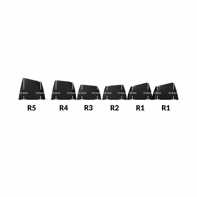 Капачки за механична клавиатура Keychron Double Shot KSA PBT Keycap Full Keycap Set 137 Keycaps - Black 