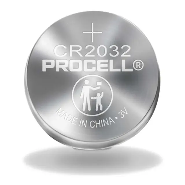 Lithium Button Battery DURACELL PROCELL CR2032 3V 5 pcs in blister  /price for 1 battery/ 