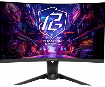 Gaming Monitor ASRock PG27QRT2A - 27" VA 1500R, QHD(2560x1440), 180Hz, 1ms