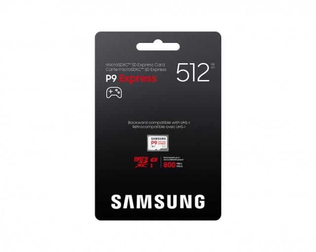 Memory card Samsung microSDXC, 512GB, P9 Express , 800 MB/s, UHS-I 90 MB/s U3, V30, A1 