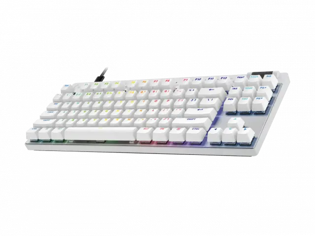 Gaming Mechanical keyboard Logitech G Pro X RAPID TKL, Magnetic Analog Switch, White 