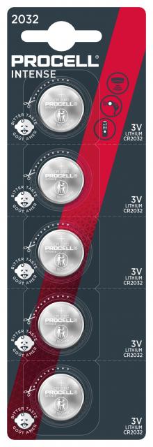Lithium Button Battery DURACELL PROCELL CR2032 3V 5 pcs in blister  /price for 1 battery/ 