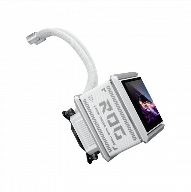 CPU AIO Liquid Cooler ASUS ROG Ryuo IV SLC 360 White Edition ARGB 6.67" Curved AMOLED Display 