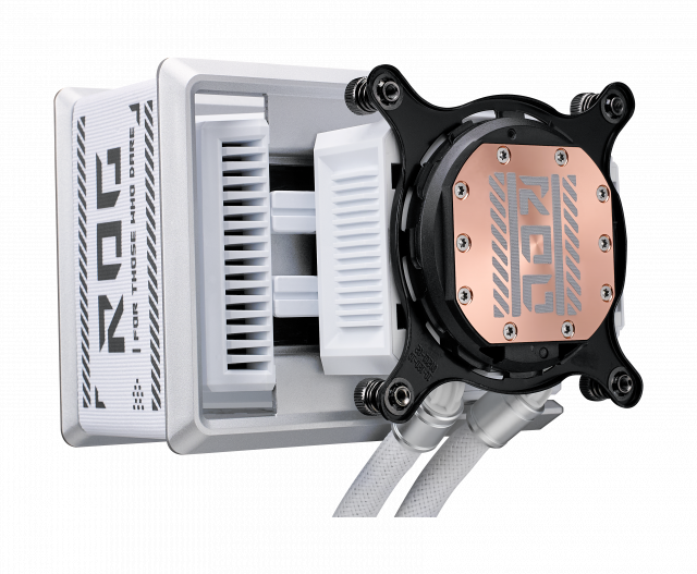 CPU AIO Liquid Cooler ASUS ROG Ryuo IV SLC 360 White Edition ARGB 6.67" Curved AMOLED Display 