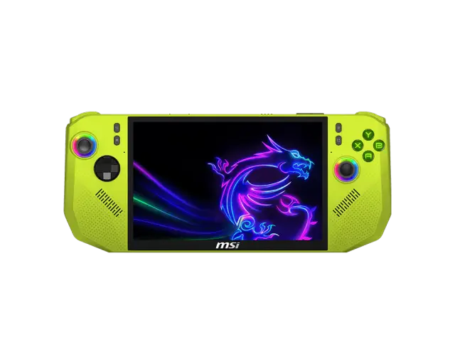 Gaming Console MSI CLAW A8 BZ2EM-058GR - 8" IPS FHD+(1920x1200) 120Hz VRR, 24GB LPDDR5x, 1TB SSD, Windows 11 Home - Neon Green 