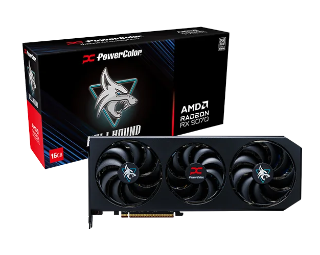 Graphic card PowerColor Radeon RX 9070 Hellhound 16GB GDDR6 