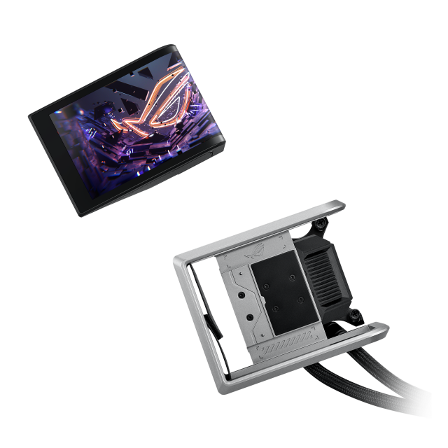 CPU AIO Liquid Cooler ASUS ROG Ryuo IV 360 ARGB 6.67" Curved AMOLED Display 