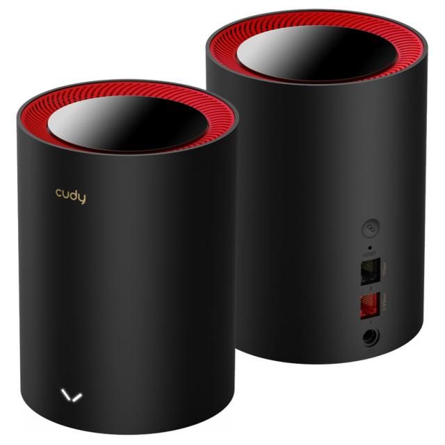 Безжична MESH система Cudy M3000, 2 броя, AX3000 Dual Band, 2.4/5 GHz, 574 -  2402 Mbps 