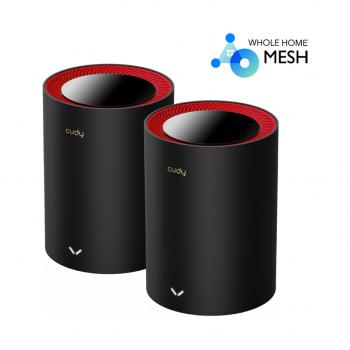 Безжична MESH система Cudy M3000, 2 броя, AX3000 Dual Band, 2.4/5 GHz, 574 -  2402 Mbps