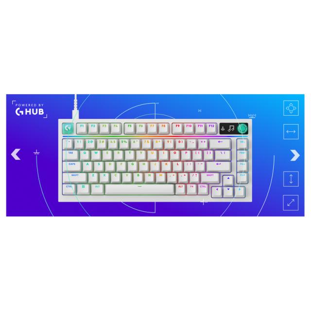 Gaming Mechanical keyboard Logitech G316 X 75 - Hot-Swappable Tactile Switch - White 
