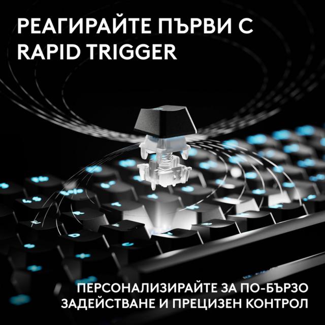 Gaming Mechanical keyboard Logitech G Pro X2 RAPID TKL, Magnetic Analog Linear Switch - Black 
