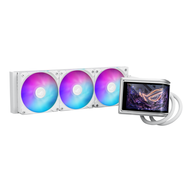 CPU AIO Liquid Cooler ASUS ROG Ryuo IV 360 ARGB White Edition 6.67" Curved AMOLED Display 
