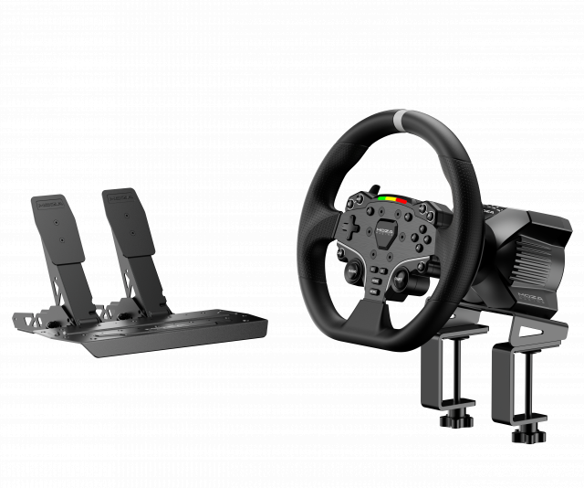 Wheel MOZA R3 Bundle R3 Base + ES Wheel + SR-P Lite Double + R3 Table Clamp for PC 