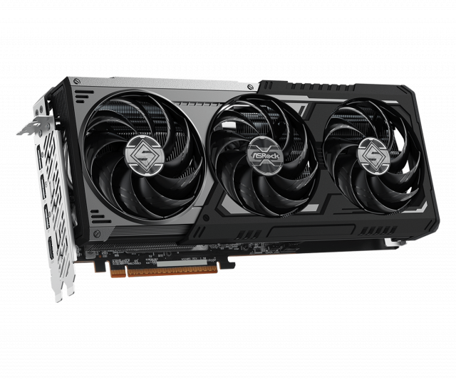 Graphic card ASRock Radeon RX 9070 GRE Steel Legend Dark 12GB OC GDDR6 