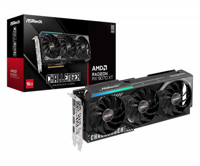 Graphic card ASRock RADEON RX 9070 XT Challenger 16GB GDDR6 