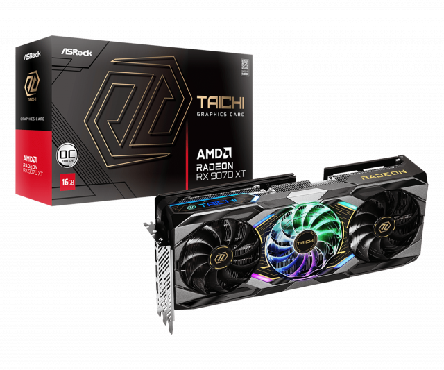 Graphic card ASRock RADEON RX 9070 XT TAICHI OC 16GB GDDR6 