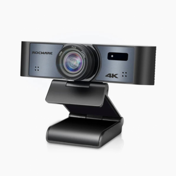 ROCWARE RC16 Webcam, 4K UHD, 110 degrees, 8x zoom, USB-C