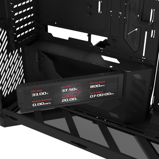 Case ASUS ROG CRONOX ARGB E-ATX Mid-Tower - Black 