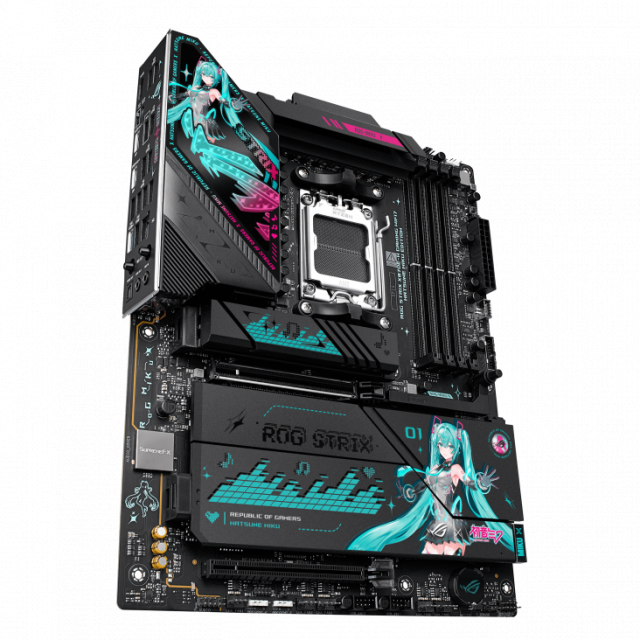 Дънна платка ASUS ROG STRIX X870E-H GAMING Hatsune Miku Edition WIFI 7 AM5 DDR5 
