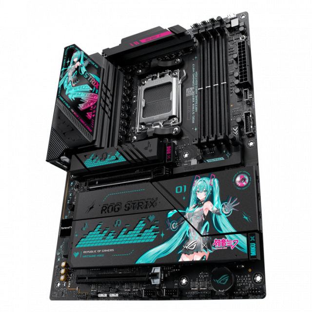 Дънна платка ASUS ROG STRIX X870E-H GAMING Hatsune Miku Edition WIFI 7 AM5 DDR5 