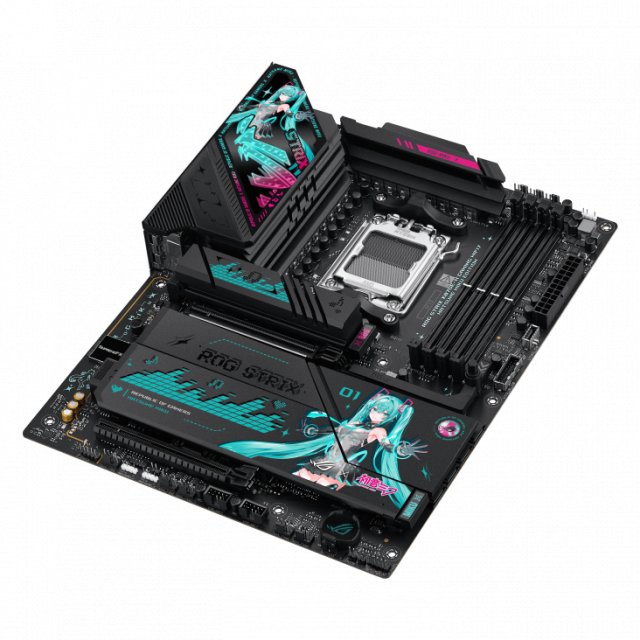 Дънна платка ASUS ROG STRIX X870E-H GAMING Hatsune Miku Edition WIFI 7 AM5 DDR5 