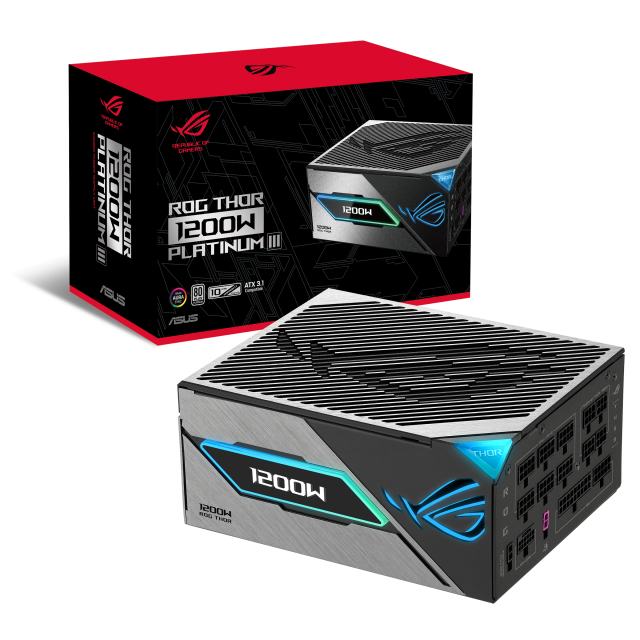 Power Supply ASUS ROG THOR III 1200W , 80+ Platinum PCIe 5.1, Fully Modular 