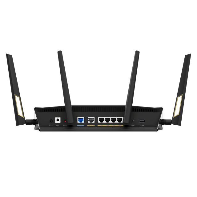 Безжичен Рутер ASUS RT-AX88U Pro, AX6000 Dual Band WiFi 6 (802.11ax), AiProtection Pro, 6000 Mbps 