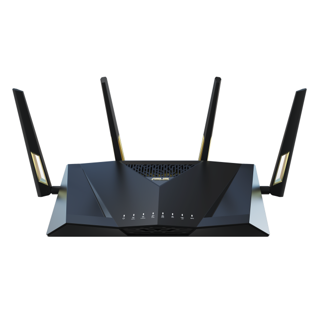 Безжичен Рутер ASUS RT-AX88U Pro, AX6000 Dual Band WiFi 6 (802.11ax), AiProtection Pro, 6000 Mbps 