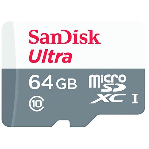 Карта памет SANDISK Ultra microSDXC UHS-I, 64GB, Class 10, 100Mb/s 