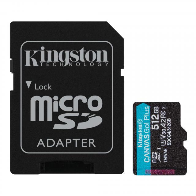 Memory card Kingston Canvas Go! Plus Gen4 microSDXC 512GB 