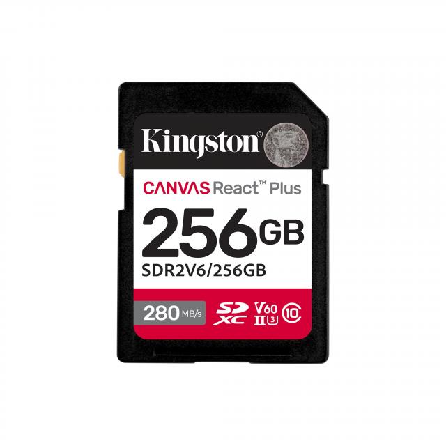 Карта памет Kingston Canvas React Plus V60 UHS-II 256GB 