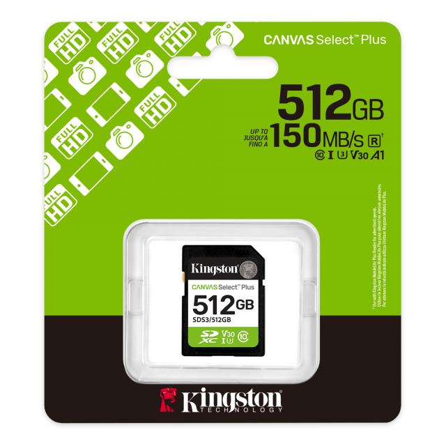 Memory card Kingston Canvas Select Plus SD 512GB 