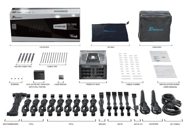 Захранващ блок Seasonic PRIME PX-1600P, 1600W 