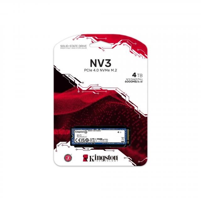 SSD KINGSTON NV3 M.2-2280 PCIe 4.0 NVMe 4000GB 